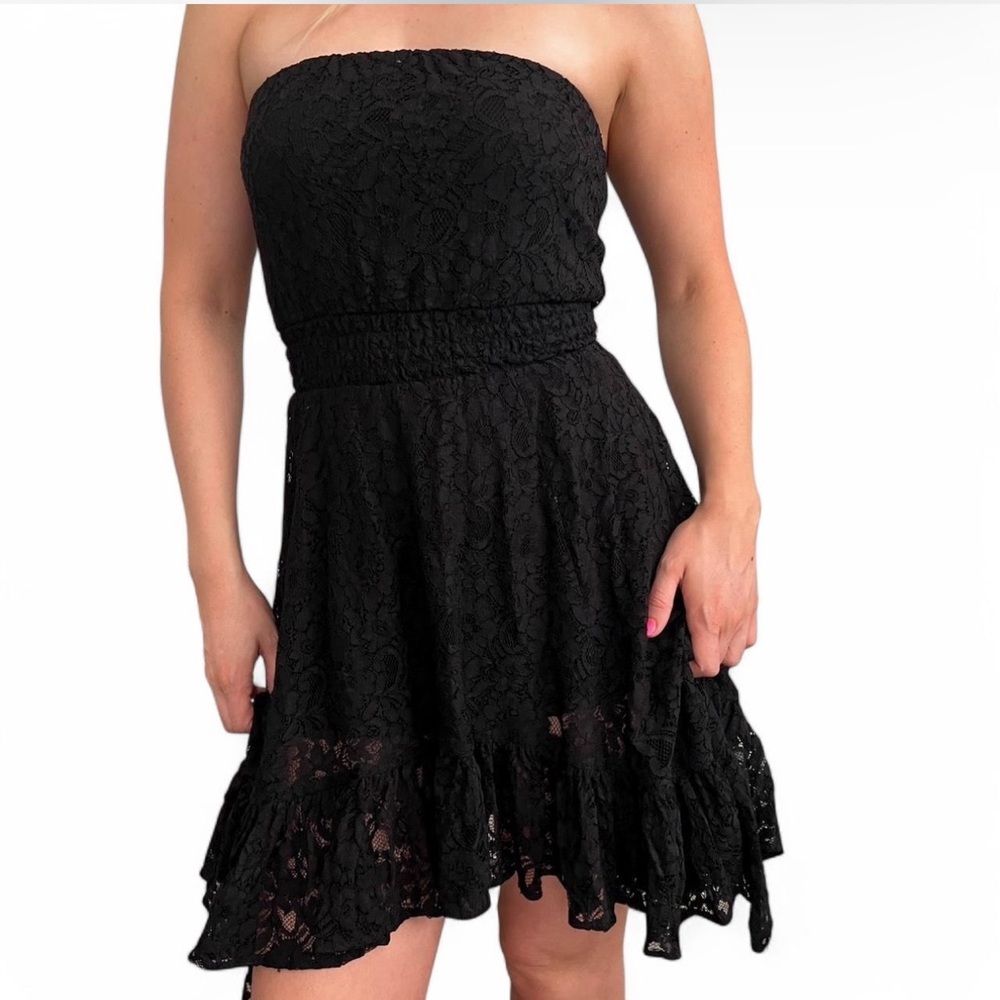 Guess Vintage Black Lace Dress - Size S